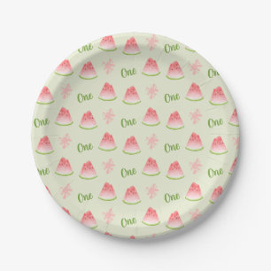 One in a Melon Watermelon Birthday Paper Plates