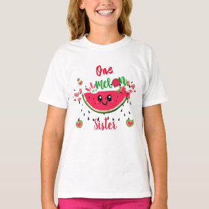 One In A Melon Watermelon Birthday Party Sister's  T-Shirt