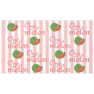 One In A Melon Watermelon  Birthday Party Tablecloth