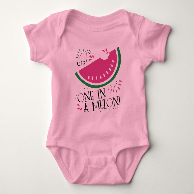 One in a Melon - Watermelon Bodysuit (Front)