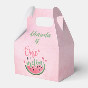 One in a Melon Watermelon first birthday  Favor Boxes