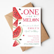 One in a Melon Watermelon First Birthday