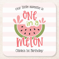 One In A Melon Watermelon First Birthday
