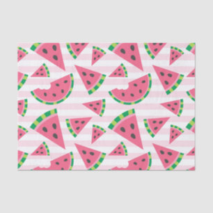 One in a Melon Watermelon Slices & Pink Stripes Tissue Paper
