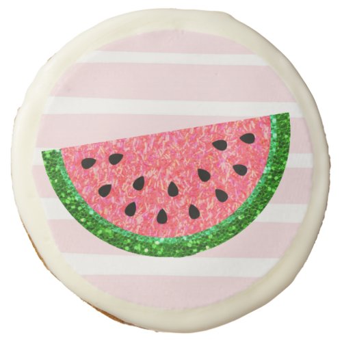 One in a melon Watermelon sugar cookie Birthday Sugar Cookie