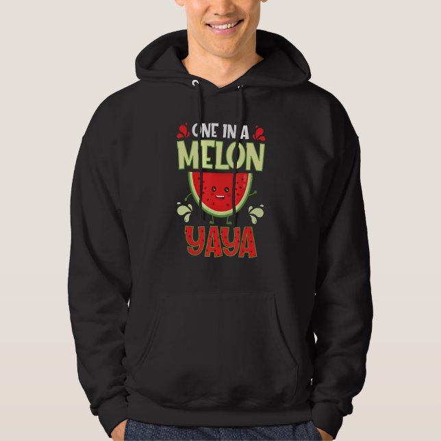 One In A Melon Yaya  Watermelon Family Matching Hoodie (Front)