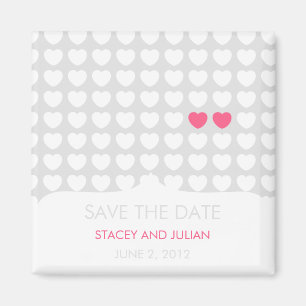 One in a Million Hearts Save the Date Magnet