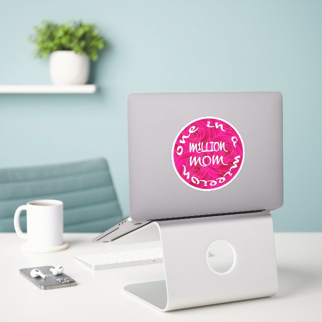 One in A Million Mom Sticker (Laptop On Desk)