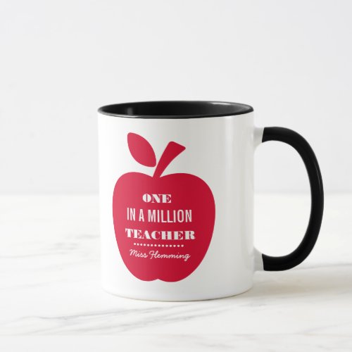One in a Million Teacher Custom Name  Mug