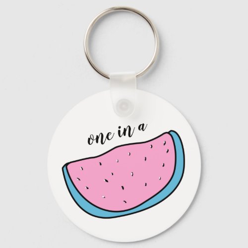 One in a PINK melon Keychain