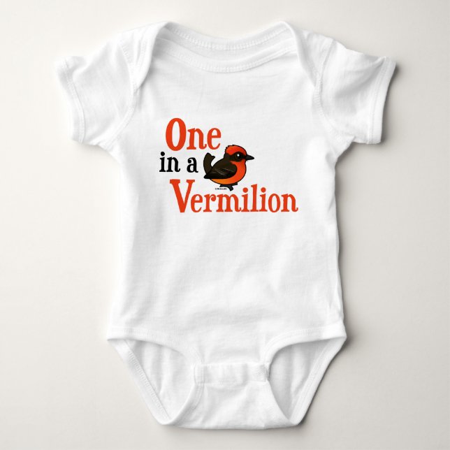 One In A Vermilion Birdorable Baby Bodysuit (Front)