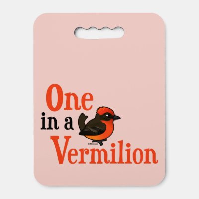 One In A Vermilion Birdorable Seat Cushion
