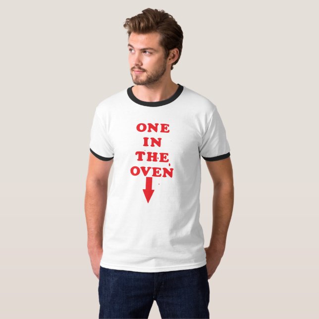 One in the Oven seen in Police Academy T-Shirt (Front Full)