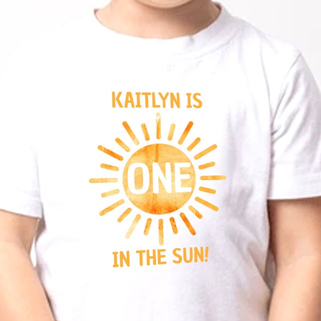 One In The Sun 1st Birthday Baby T-Shirt (Creator Uploaded)