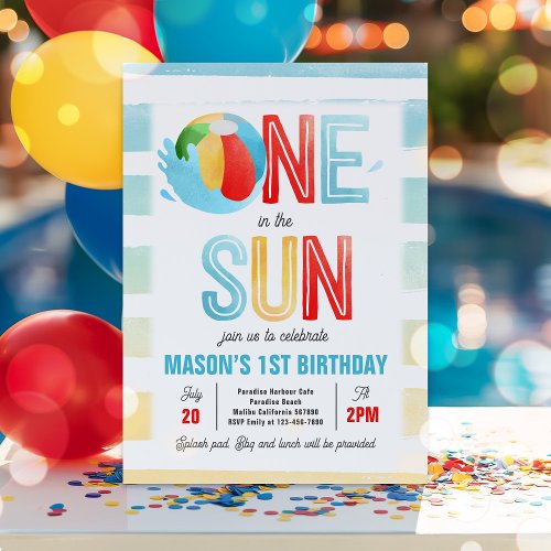 One In The Sun 1st Birthday Pool Party 