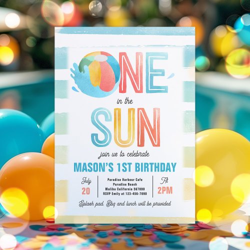 One In The Sun 1st Birthday Pool Party 