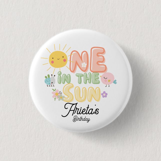 one in the Sun  Button (Front)