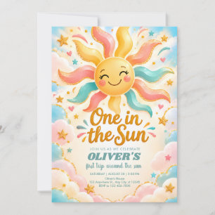 One in the Sun First Birthday Invitation