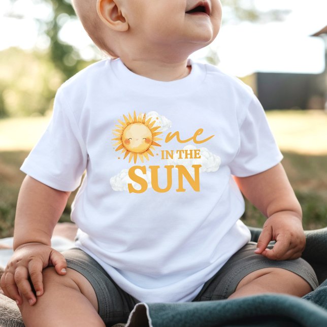 One in the Sun Guest of Honor 1st Birthday Baby T-Shirt (Creator Uploaded)