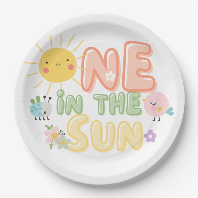 one in the Sun Paper Plates (Front)