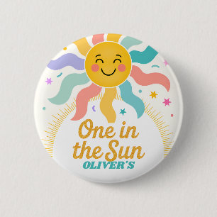 One in the Sun Party Favor Button