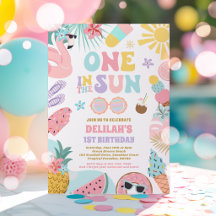 One In The Sun Tropical Beach 1st Birthday Party