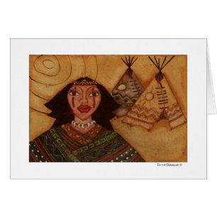 One Indian Note Card