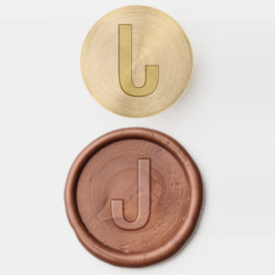 One Initial Minimalist Modern Wedding Wax Seal Stamp