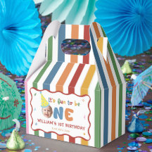 One is Fun Hat Birthday Party Favor Box
