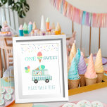One Is Sweet Please Take A Treat Ice Cream Sign at Zazzle