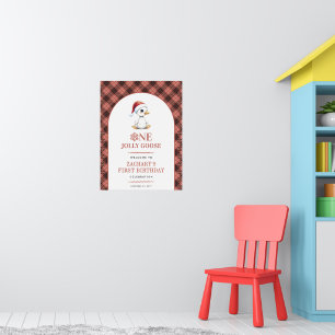 One Jolly Goose Modern First Birthday Welcome Sign