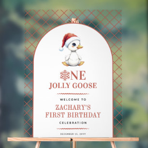 One Jolly Goose Modern First Birthday Welcome Sign