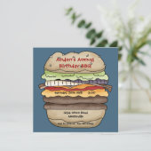 One Juicy Burger Invitation (Standing Front)