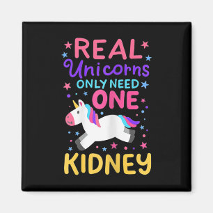 One Kidney Transplant Renal Surgery Cute Unicorn F Magnet