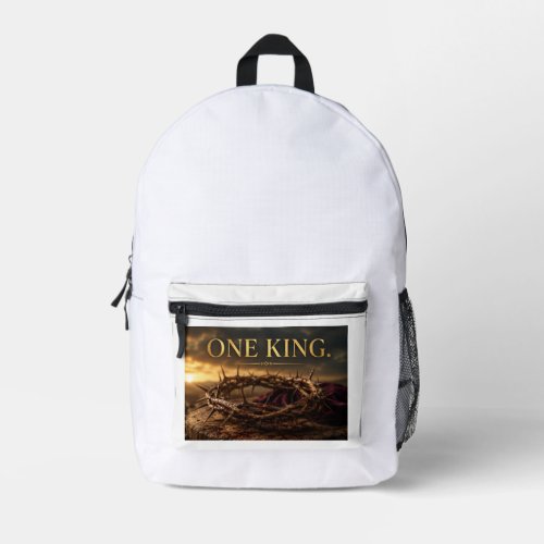 One King Printed Backpack