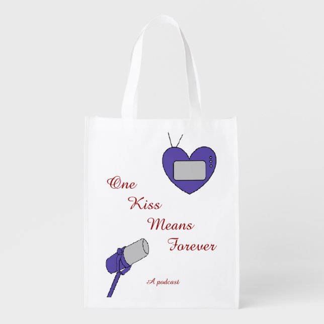 One Kiss Means Forever Reusable Bag (Front)