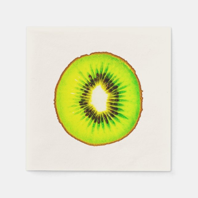 one kiwi customizable paper napkins (Front)