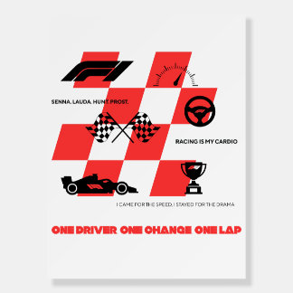 One Lap – One Driver - One Change Foam Board