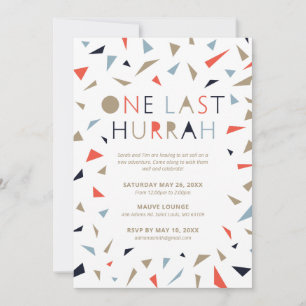 One Last Hurrah Going Away Party Invitation