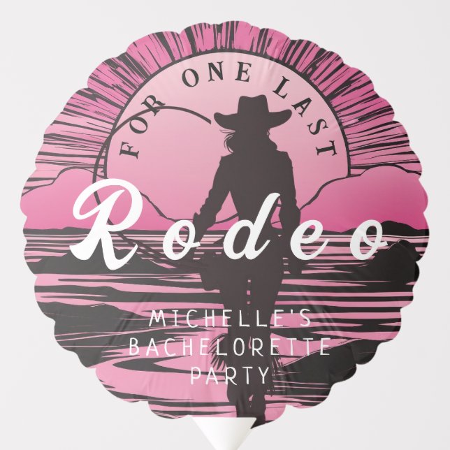 One Last Rodeo Bachelorette Balloon (Front)