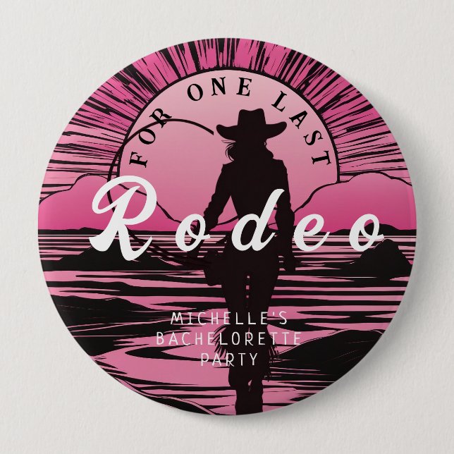 One Last Rodeo Bachelorette Button (Front)
