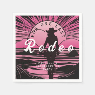 One Last Rodeo Bachelorette Napkins