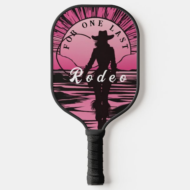 One Last Rodeo Bachelorette Pickleball Paddle (Front)