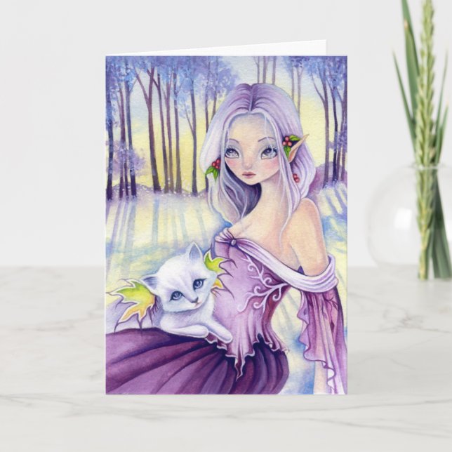 one lasting moment - White Christmas blank card (Front)