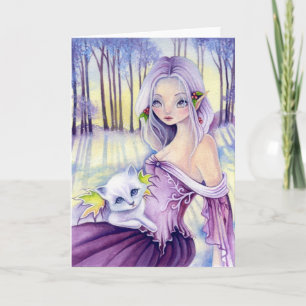 one lasting moment - White Christmas blank card