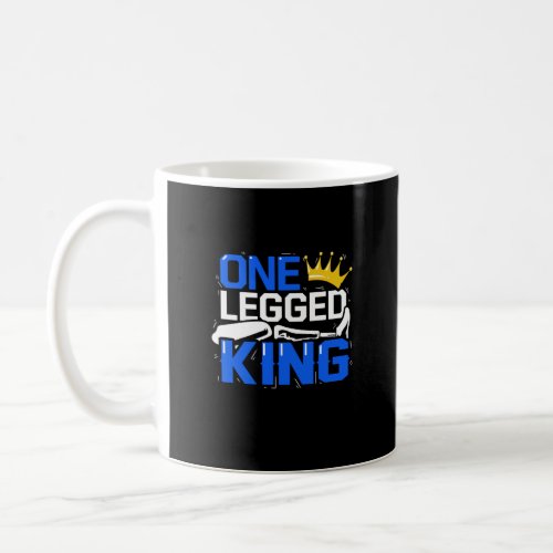 One Legged King Prosthetic Amputation Disability Coffee Mug