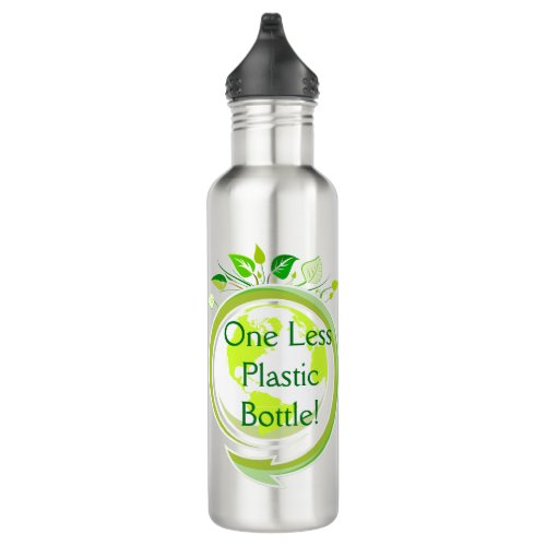 One Less Environmental Eco Warrior Stainless Steel Water Bottle