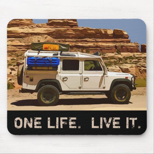 ONE LIFE  LIVE IT MOUSE PAD