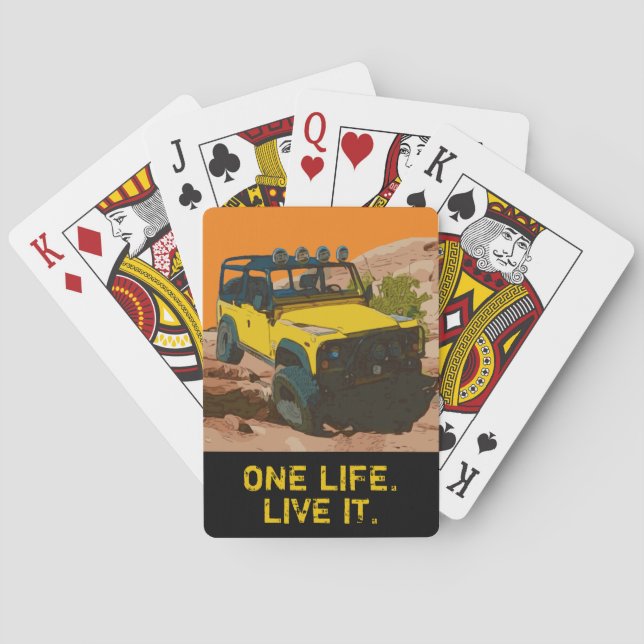 ONE LIFE.  LIVE IT. POKER CARDS (Back)