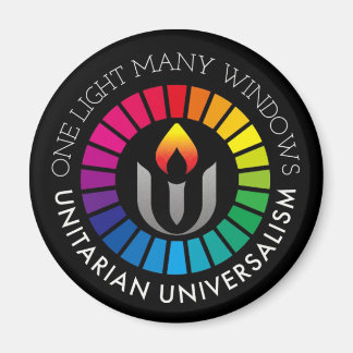 One light many windows Unitarian Universalism Magnet